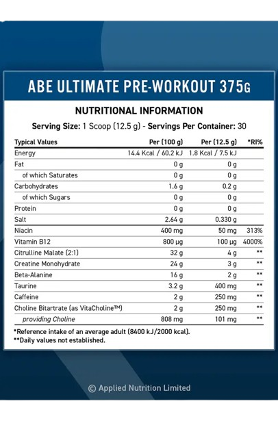 ABE Pre-workout Applied Nutrition