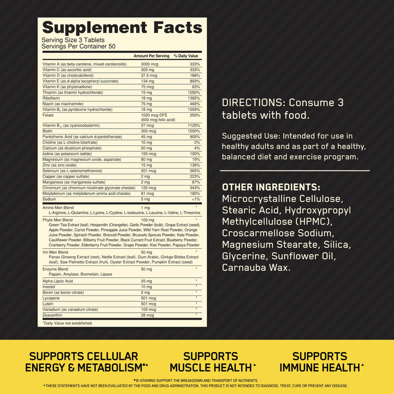 Opti-Men®, Multivitamin For Active Men, 150 Tablets