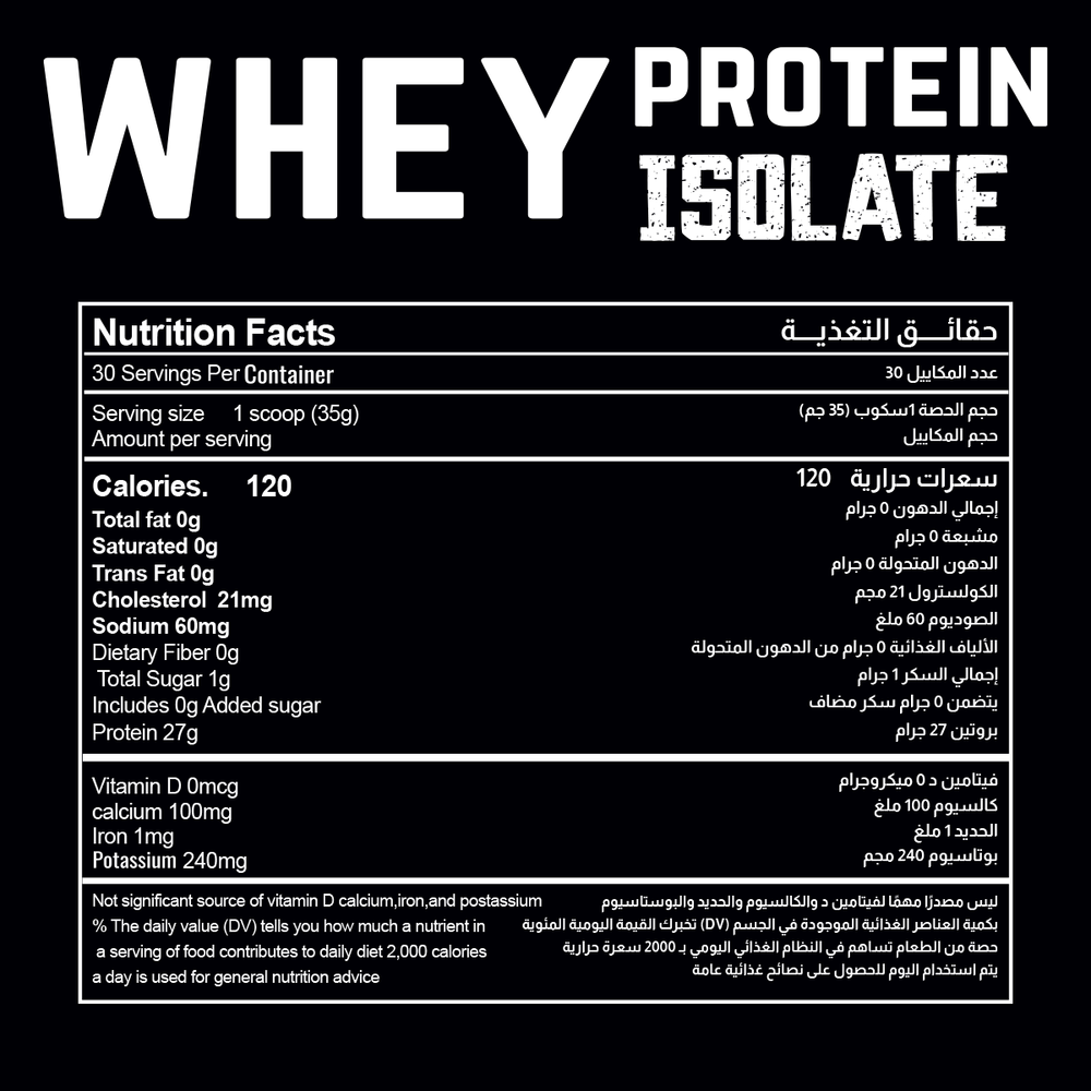 Bulk muscle whey isolate