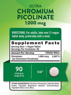 nature truth chromium picolinate 1000mcg
