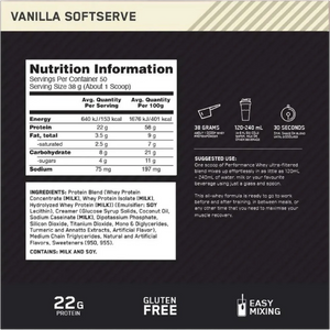 optimum nutrition whey performance