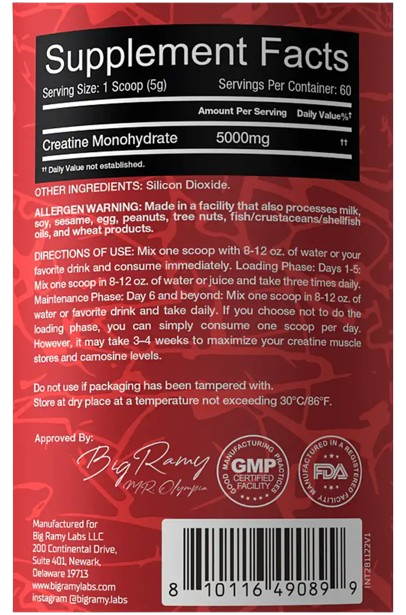 Creatine Red Rex – F1 Supplement